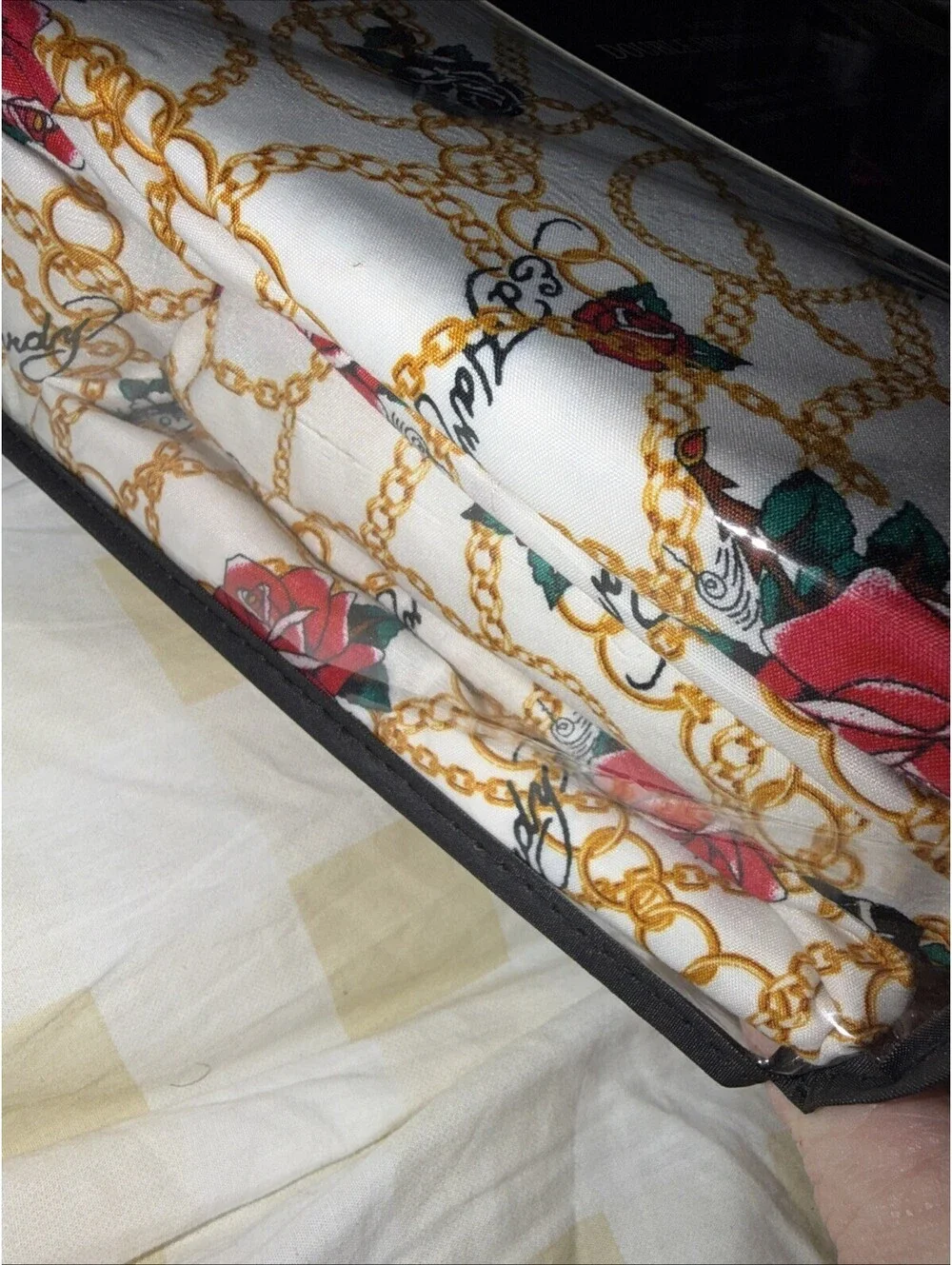 Ed Hardy King 6pc Sheet Set Roses Chains Skull Dagger NWT
